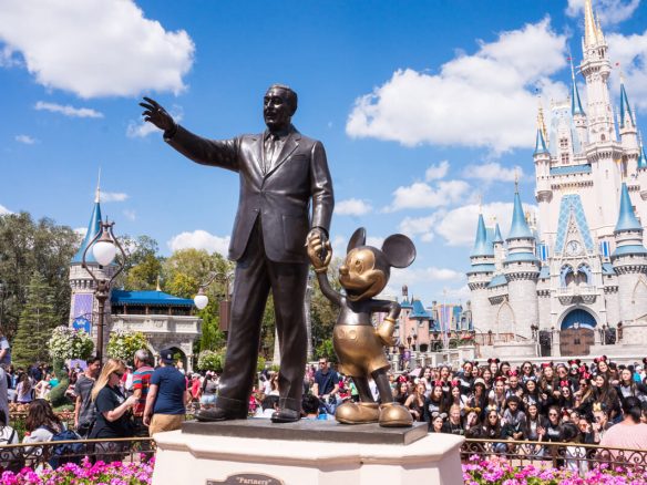 Walt Disney and Mickey Mouse Statue